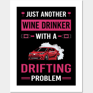 Wine Drinker Drifting Drift Posters and Art